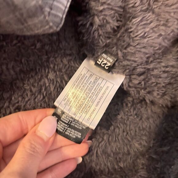 Kuhl Joyryder Line Flannel Shirt Black Sand Size Medium Fleece Lined - Picture 8 of 8